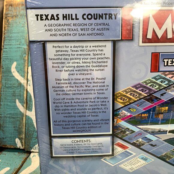NEW Monopoly Board Game "Texas Hill Country Edition" For Age 8 + and 2-6 Players - Picture 6 of 8